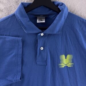 Psycho Bunny Turing Polo Shirt Mens Size 7 Blue Logo Short Sleeve